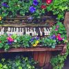 Floral Piano paint by number