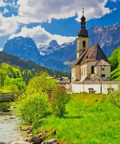 Germany Parish Church paint by number