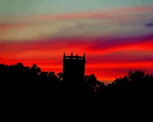 Gothic sunset paint by numbers