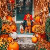 Halloween Decoration Pumpkin paint by numbers