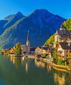 Hallstatt Austria paint by number