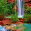 Havasu Falls Arizona paint by numbers