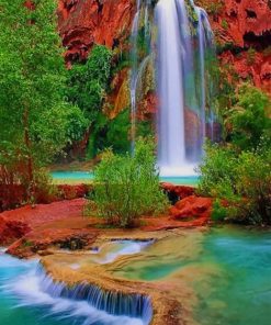 Havasu Falls Arizona paint by numbers