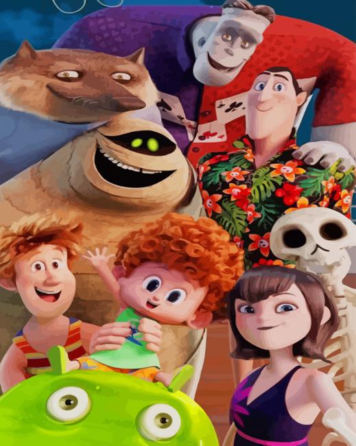 Hotel Transylvania paint by numbers