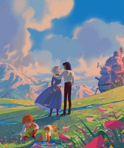 Howl's Moving Castle paint by numbers