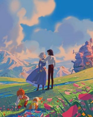 Howl's Moving Castle paint by numbers