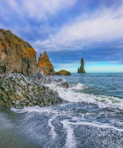 Iceland Beach paint by numbers