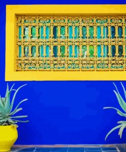 Jardin Majorelle Moroccan traditions paint by number