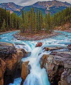 Jasper National Park Of Canada paint by numbers