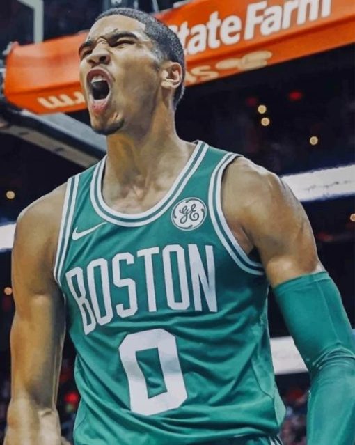 Jayson Tatum NBA paint by numbers