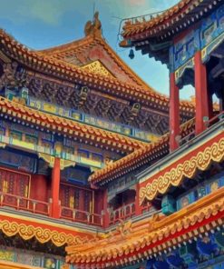 Lama Temple Japan paint by numbers