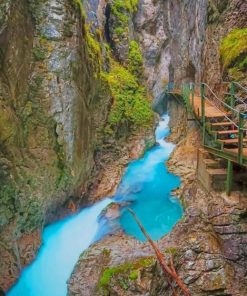 Leutaschklamm Wasserfallsteig Germany paint by numbers