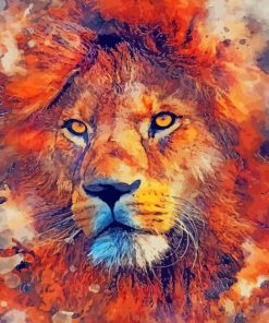 Lion Art paint by number