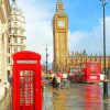 Phone Box Near Big Ben paint by numbers