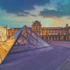 Louvre Museum France paint by numbers