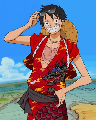 Luffy Animation paint by number