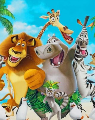 Madagascar paint by numbers