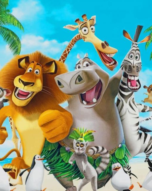 Madagascar paint by numbers