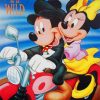 Mickey And Minnie On Motorcycle paint by numbers