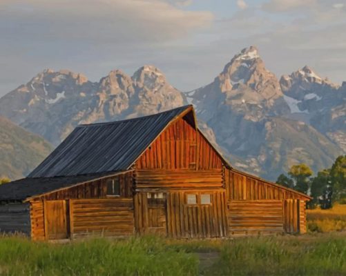 Moulton Barn paint by number