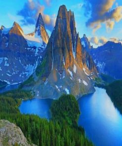 Mount Assiniboine Provincial Park paint by numbers