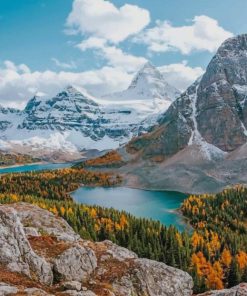 Mount Assiniboine Rovincial Park paint by numbers