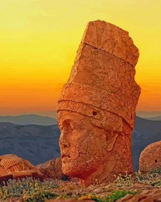 Mount Nemrut Turkey paint by numbers