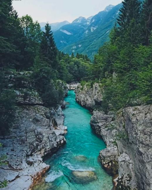 National Park in Slovenia paint by numbers