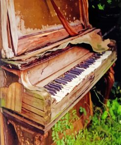 Old Piano paint by numbers