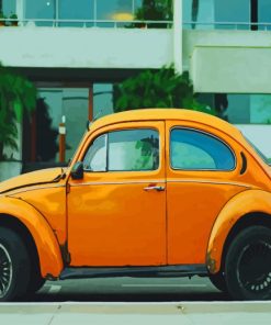 Old Yellow Car paint by numbers