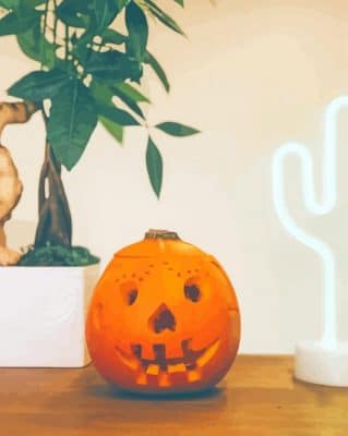 Halloween Pumpkin paint by numbers