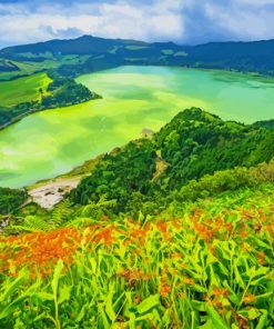 Pico Do Ferro Viewpoint Portugal paint by number