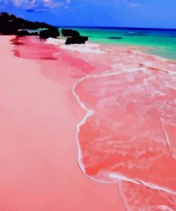 Pink Sand Beach paint by numbers