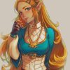 Princess Zelda paint by numbers