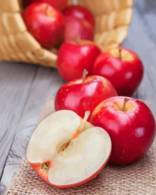 Red Apples paint by numbers