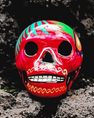 Red Skull Design paint by numbers