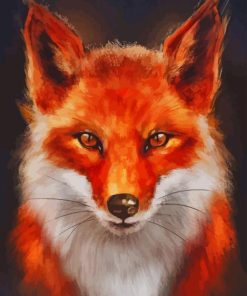 Red Fox paint by numbers