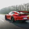 Red Porsche 911 Gt3 paint by number