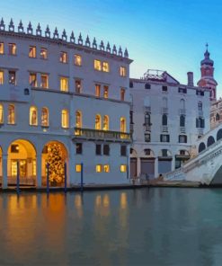 Rialto Bridge Venice Italy paint by number