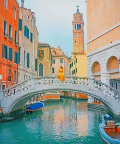 Rialto Bridge Venice paint by numbers