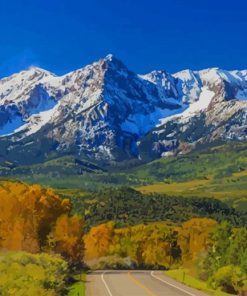 Rocky Mountains in North America paint by numbers