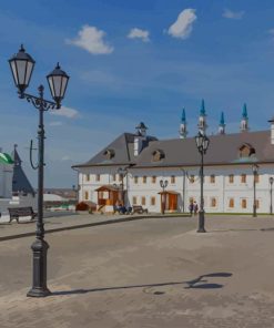 Russia Temples Monastery Kazan paint by number