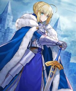 Saber Fate Say Night paint by numbers