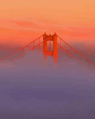 San Francisco Gate Bridge paint by number