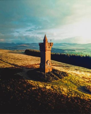 Scottish Castle Monument paint by numbers