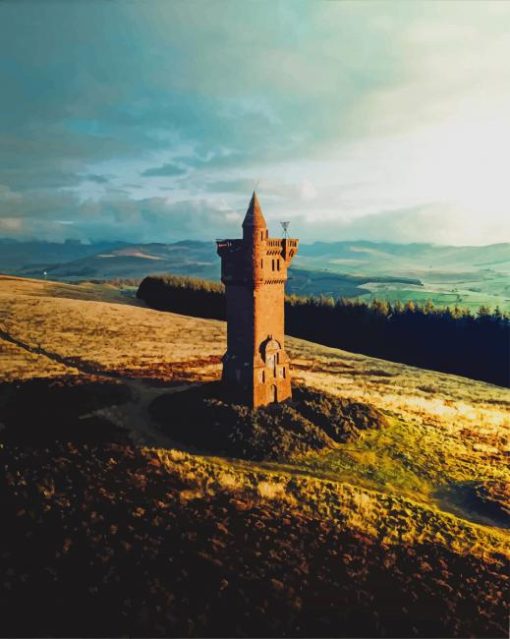 Scottish Castle Monument paint by numbers