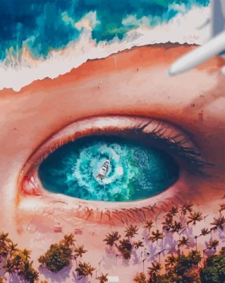 Sea in The eye paint by numbers