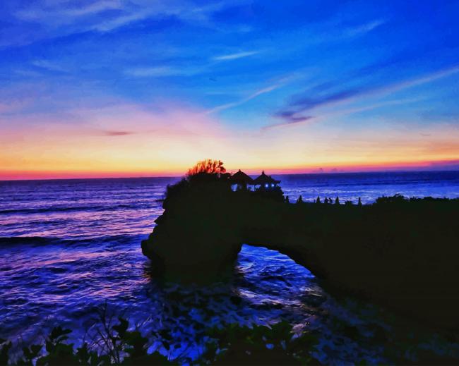Seascape night paint by number