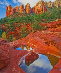 Seven Sacred Pools in Arizona paint by numbers