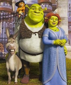 Shrek The Third Disney paint by numbers